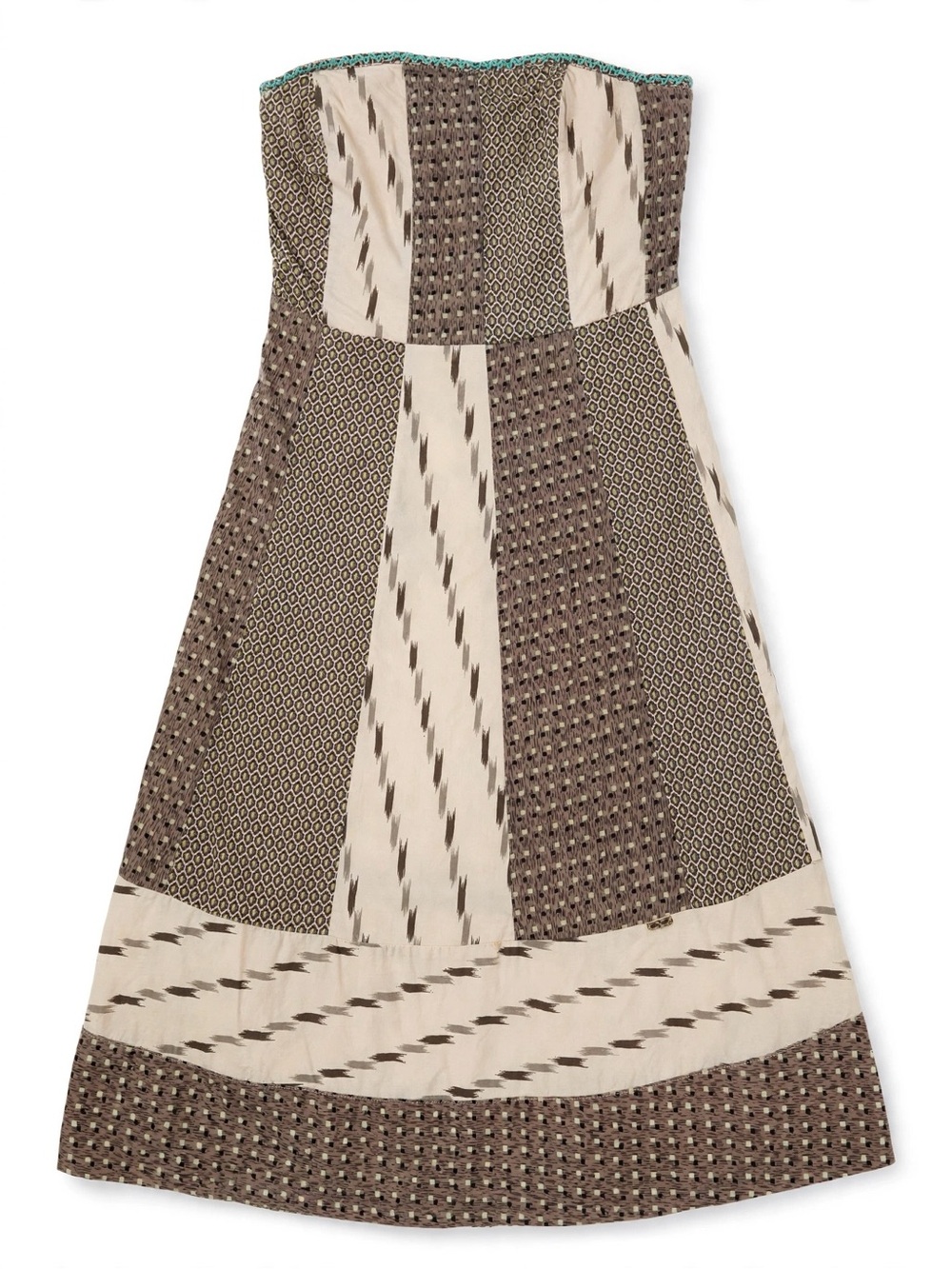 Anthropologie Edme & Esyllte Pueblo Ikat patchwork dress size 12